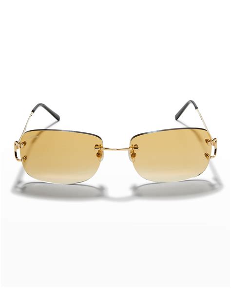 cartier sunglasses men's price|rimless cartier glasses men's.